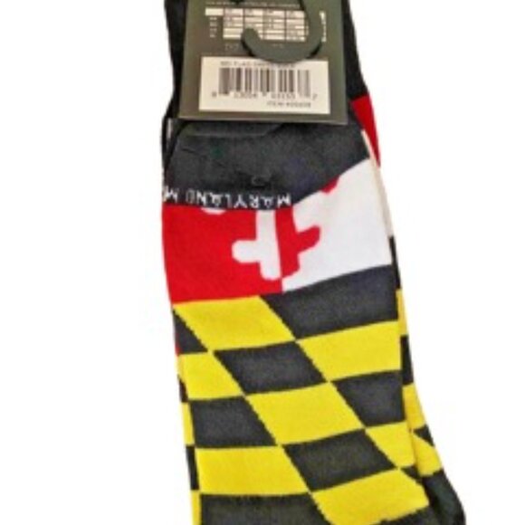 Maryland Flag Dress Socks for Men and Women, Maryland My Maryland, Unisex LG/XL - Picture 5 of 5